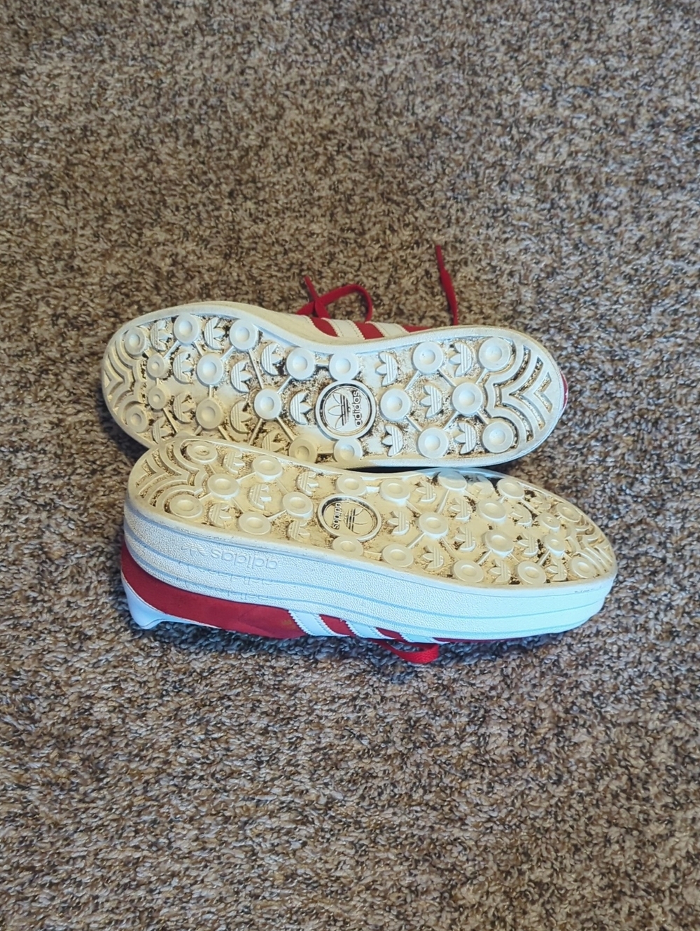 Adidas Gazelle Bold Red And White Sneakers - Picture 6 of 7